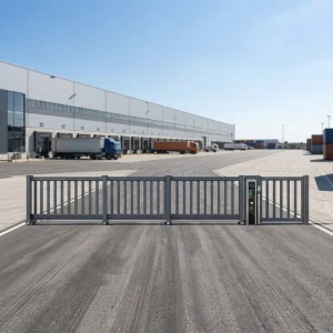Factory Direct Aluminum Alloy Track Type Linear Sliding Electric Telescopic Gate for School Entrance
