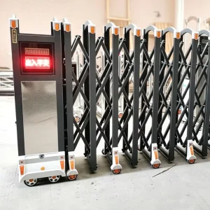 Factory Direct Aluminum Alloy Trackless Retractable Telescopic Automatic Sliding Gate for School Yards
