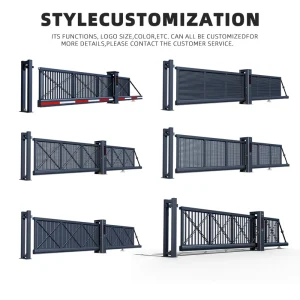 Factory Direct Aluminum Automatic Sliding Cantilever Driveway Gate with RFID Inductor