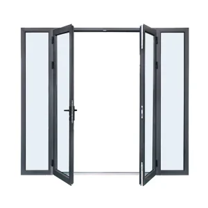 Factory Direct Aluminum Double Swing Door with Insulated Tempered Glass for Balcony Custom Size