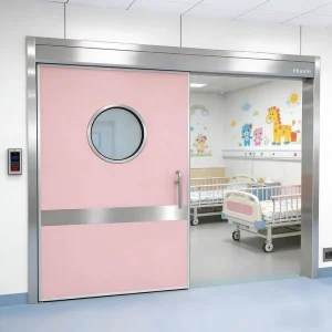 Factory Direct Automatic Hospital Airtight Hermetic Sliding Door with Finished Interior Surface