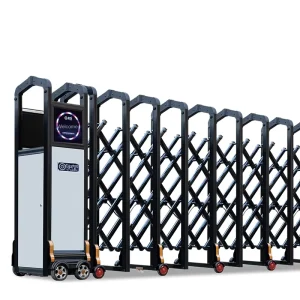 Factory Direct Automatic Trackless Aluminum Alloy Electric Retractable Door for Courtyard Use