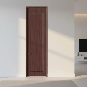 Factory Direct CPL Solid Wood Composite Interior Soundproof Bedroom Door for Apartments Villas Schools Customizable Size Chinese