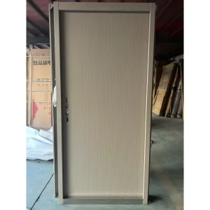 Factory Direct Custom Galvanized Steel Modern Security Door, Thickened, Wood Grain Finish, for Villa Entrances