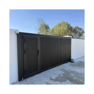 Factory Direct Heavy Duty Aluminum 6 Feet Driveway Gate Horizontal Privacy Gate Courtyard
