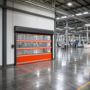 Factory Direct Heavy-duty Soft PVC Windproof Rolling Shutter for Factory Garage Entrance