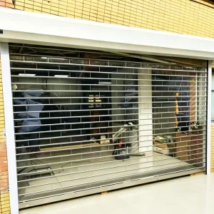 Factory Direct High-Visibility Crystal PVC Slat Roller Shutter Quiet Motorized Waterproof Dustproof