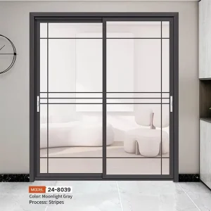 Factory Direct Minimalist Glass Sliding Door, Waterproof Heavy-Duty Sliding Door for Bedroom, Bathroom, and Balcony