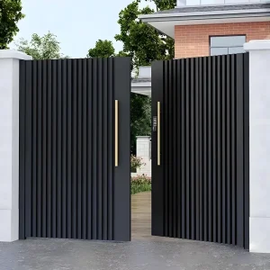 Factory Direct Modern Steel Sliding Gate for Garden, Backyard, or Villa