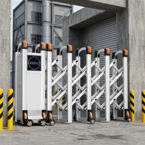 Factory Direct Outdoor Anti-Theft Automatic Electric Retractable Folding Aluminum Sliding Main Gate for Warehouse