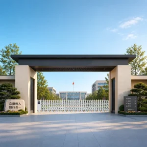 Factory Direct Remote Control Electric Telescopic Gate, Aluminum Alloy Automatic Door for Community and Factory Entrances