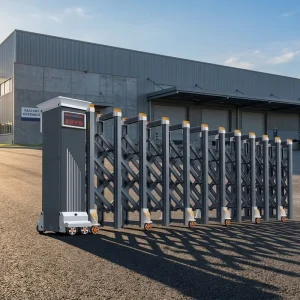 Factory Direct Retractable Gate Outdoor Collapsible Sliding Gate Electric Security Gate