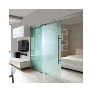 Factory Direct Sale Tempered Glass Sliding Door for Bathroom and Living Room