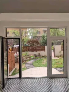 Factory Direct Sales Broken Bridge Aluminum Alloy Anti Theft Ultra narrow Sliding Doors Single Double Track