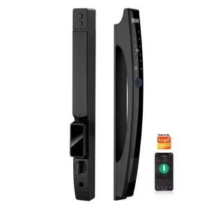 Factory Direct Smart Lock Door with Waterproof Outdoor Fingerprint, Doorbell, and Smart Cylinder Lock for Front Door