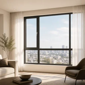 Factory Direct Supplier Aluminium Sliding Window Double Glass Weatherproof Dustproof Energy Saving Custom Size