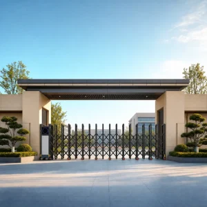 Factory Direct Supply Automatic Stainless Steel Retractable Folding Driveway Entrance Gate