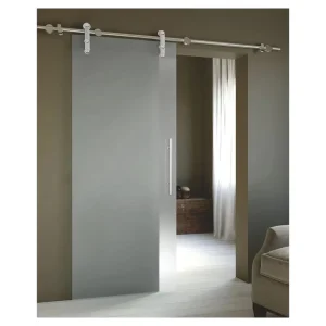Factory Doors Frost Glass Hidden Sliding Barn Door Balcony Sliding Glass Door for Bathroom