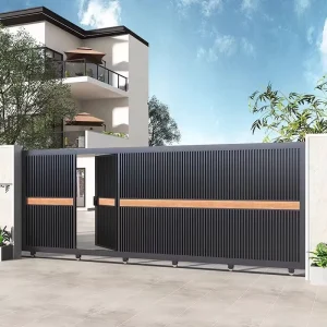 Factory Electric Telescopic Aluminum Alloy Anti-Theft Swing Courtyard Door