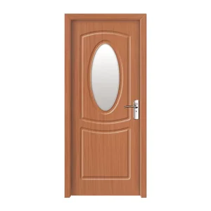 Factory Interior PVC-Laminated Wooden Door with Soundproof Construction