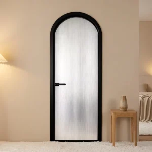 Factory Luxury Interior Tempered Glass Door Soundproof Door Modern Floor-to-ceiling Double-pane Glass Door for Home