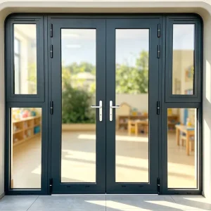 Factory Narrow Frame Insulated Watertight Door Gate for Modern Homestay