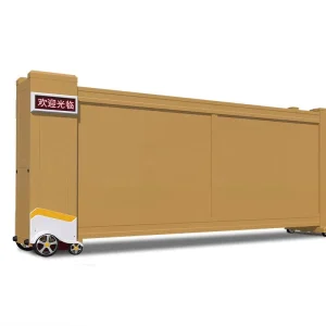 Factory Park Automatic Electric Linear Translation Telescopic Sliding Gate