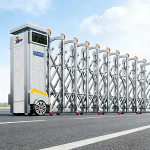 Factory Price Automatic Retractable Gate with Anti-Collision System, Aluminum Alloy, for Courtyard and Apartment Entry