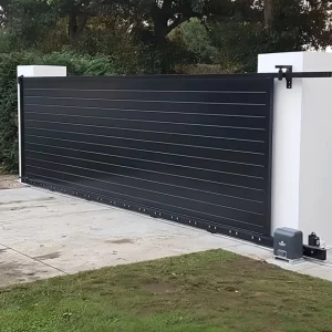 Factory Price Custom No-Rust Aluminum Cantilever Sliding Gate Automatic Electric Privacy Driveway Swing Door Kit