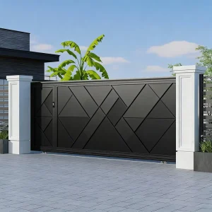Factory Price Modern Iron Main Gate Design Cantilever Gate Aluminum Driveway Security Sliding Gate