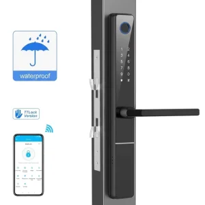 Factory Price Smart Lock for Broken Bridge Aluminum Doors with WiFi Digital Fingerprint App Home Security