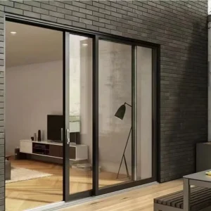 Factory Silent-Track Slim Sliding Door with Heat-Insulating Double Glass for Hotel Balcony
