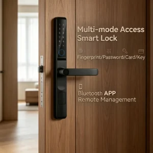 Factory Smart Lock HR Broken Bridge Aluminium Fitting Optional Handle Full Function Lock for Villa Home