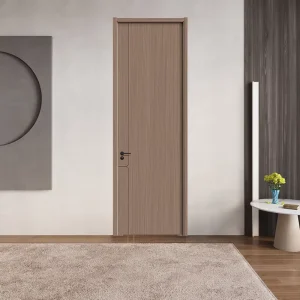 Factory Solid Wood Unpainted Waterproof Soundproof Glass Interior Door for Hotel Apartment Hospital