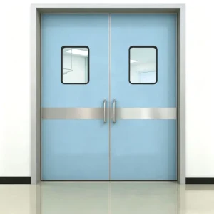 Factory Steel Hospital Cleanroom Door 60-Minute Fire Prevention
