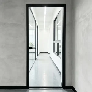 Factory Supply Aluminum Glass Interior Door for Commercial Office Public Reception Room