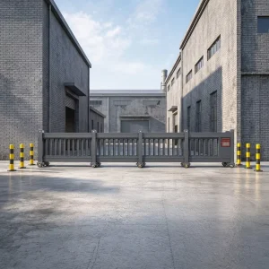 Factory Supply Trackless Aluminum Alloy Telescopic Sliding Gate With Electric Drive System