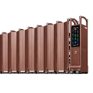 Factory Trackless Automatic Telescopic Gate Remote Control Electric Sliding Gate for School