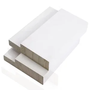 Factory White Primer Single Rabbet Solid Pine Wood Door Frame Casing Jamb