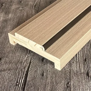 Factory Wood-Grain Door Frames Custom-Sized Door Frame Sets Wooden Door and Window Casings for Hotel Decoration