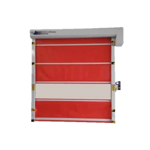 Fast Rolling PVC Aluminum Alloy Garage Door, Anti-Theft Cold Storage, Model 015, Electric Side-Opening