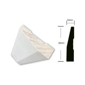 Finger-Jointed Wood Door Jamb Moulding Trim Scotia Moulding Mediterranean Style White Primed