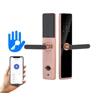 Fingerprint Password WiFi Hotel & Guesthouse Smart Door Lock with Handle