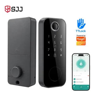 Fingerprint Smart Deadbolt Lock with App, Touchscreen Keypad, Code, IC Card, Keyless Entry, Aluminum Door Lock