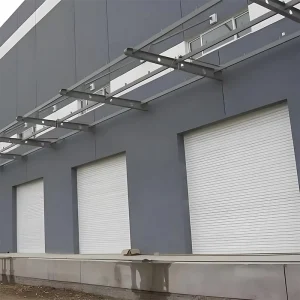 Finished-Surface Steel Windproof Roll-Up Shutter Door with Anti-Theft Security for Warehouses, Garages, and Loading Docks