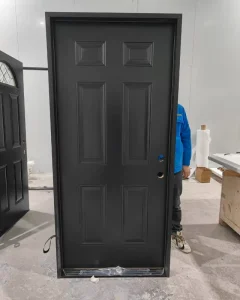 Fire Rated Metal Door, Custom Size, Color, Glass Thickness, Wood Grain, Oak, Mahogany, Waterproof, Impact Resistant, Rot and Warp Resistant, ODM