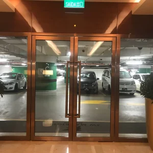 Fire-Resistant Swing Glazing Entry Door for Elevators and Apartments with Finished Surface