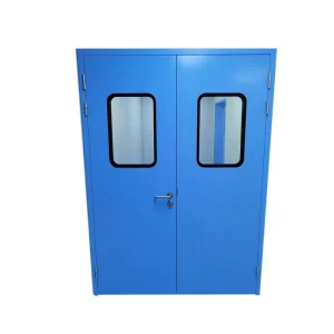 Fireproof Stainless Steel Cleanroom Manual Sealed Operating Room Door Single or Double Leaf