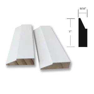 Flexible White Primed Pine Wooden Door Casing and Frame Jamb Moulding