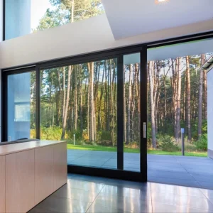 Florida Approved Aluminium Double Tempered Glass Sliding Door Energy Efficient